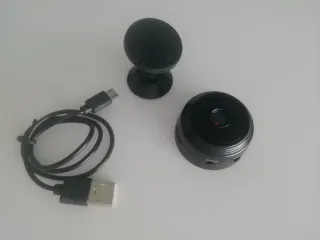 Mini Cámara Espía Negra + Cable USB