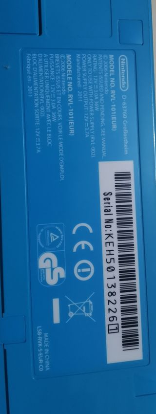 Consola Nintendo Wii Azul + Juego Mario & Sonic