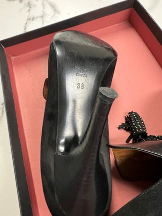 Zapatos de tacón Gloria Ortiz negros (10cm)