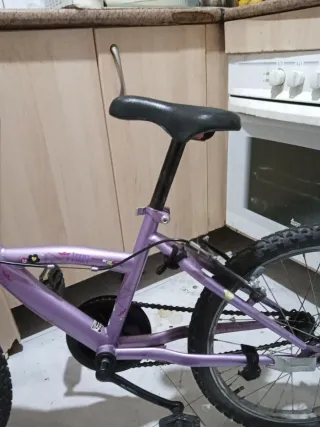 Bicicleta mediana morada