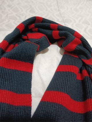 Lote 2 bufandas caballero azul y marrón