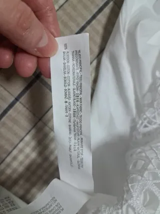 Blusa Zara blanca talla 42/44