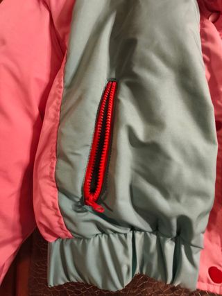 Bomber vintage anni 90 rosa e verde acqua