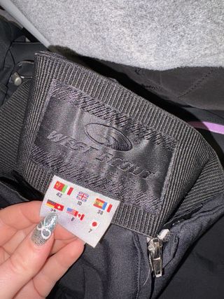 Tuta da sci west scout nera e viola