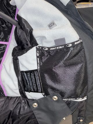 Tuta da sci west scout nera e viola