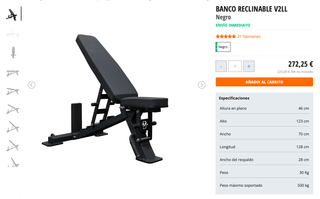 Banco reclinable Maniak Fitness