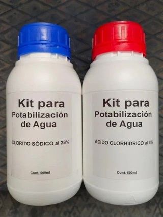 2 Kits Potabilización Agua 4x500ml