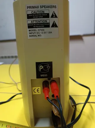 Altavoces Primax 57303 Beige. En MUY BUEN ESTADO