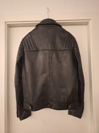 Chaqueta de cuero All Saints negra