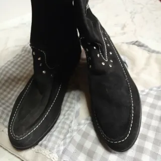 Stivali scamosciati n.36 neri