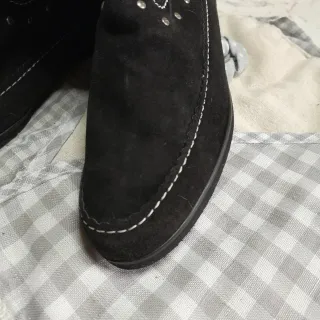 Stivali scamosciati n.36 neri