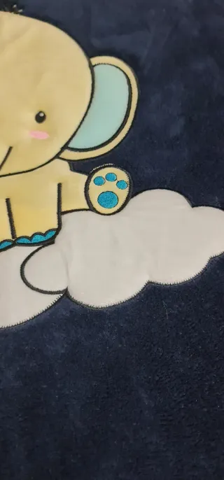 Alfombra infantil redonda elefante