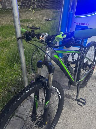 Bicicleta Montaña Verde/Gris Talla m