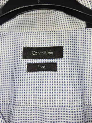 2 Camisas Calvin Klein Slim Fit Talla L.