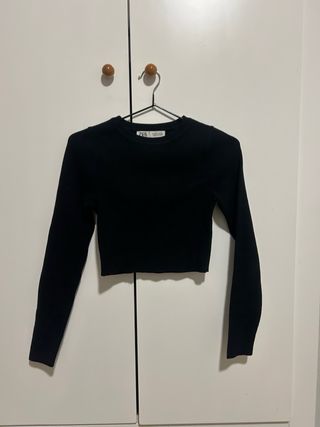 Pack 4 Crop Tops Zara Azul S