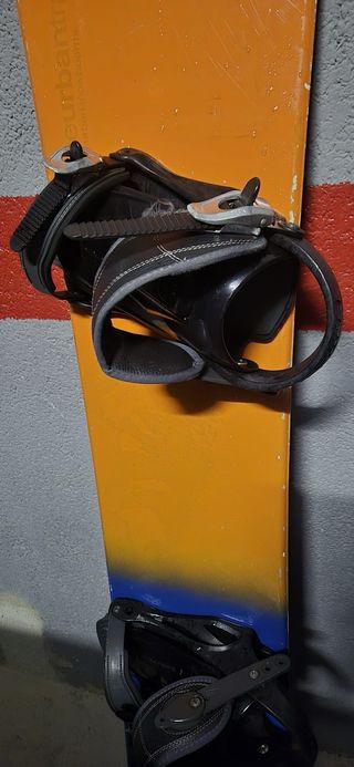 Fijaciones y tabla Snowboard