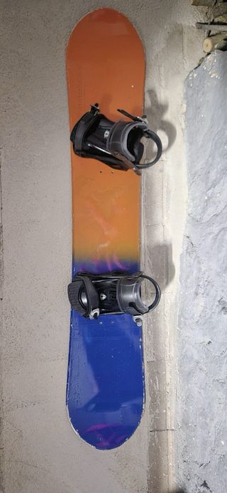 Fijaciones y tabla Snowboard