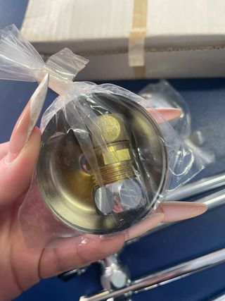 Kit raccordi cromati acqua calda/fredda