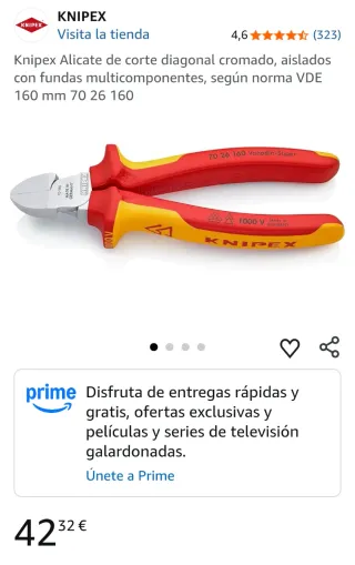 Lote Herramientas Knipex Alicates y Tijeras