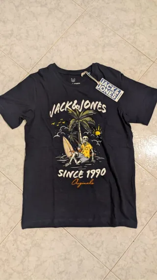 Tshirt t-shirt t shirt blusa preta jack & jones