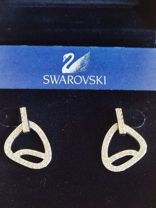 Pendientes Swarovski Nuevos Plata con circonitas