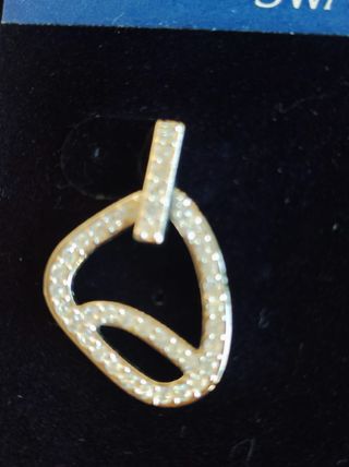 Pendientes Swarovski Nuevos Plata con circonitas