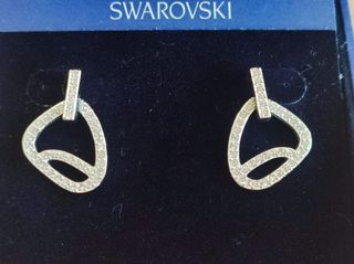Pendientes Swarovski Nuevos Plata con circonitas