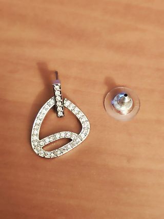 Pendientes Swarovski Nuevos Plata con circonitas