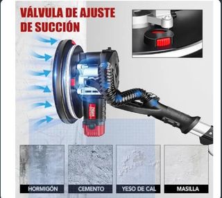 Lijadora pared aspiración + accesorios