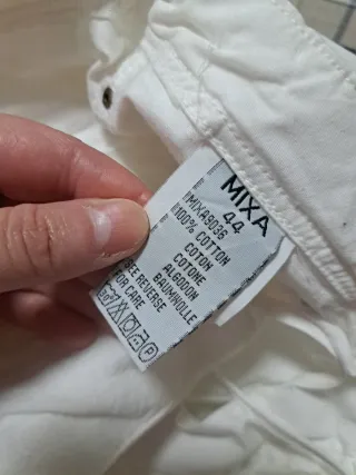 Pantalón cargo blanco talla 42/44