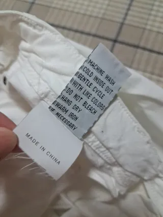 Pantalón cargo blanco talla 42/44