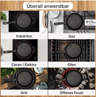 Sartén de hierro fundido puro 28 cm