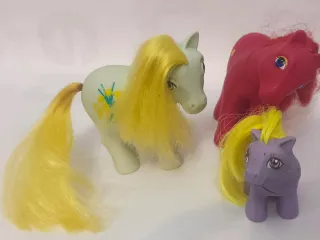 Lote 2 Little Pony 1983 Hasbro ,más 1 rojo bootleg