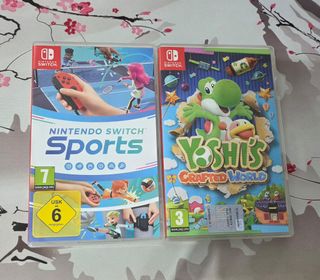 Nintendo Switch Sports y Yoshi's Crafted World