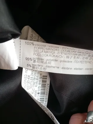 Abrigo largo cuadros negro y blanco