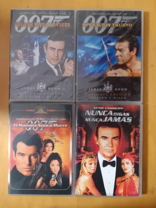 18 peliculas DVD James Bond (Español) + 1 GRATIS