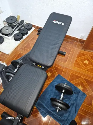 Banco de pesas y mancuernas JOROTO