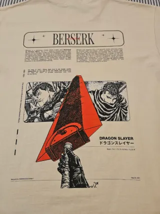 Camiseta Berserk Beige Nueva