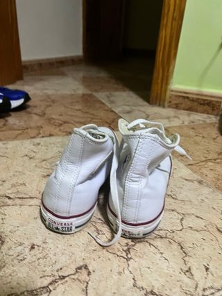 Converse Piel Blancas Mujer Talla 38