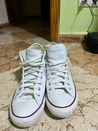 Converse Piel Blancas Mujer Talla 38