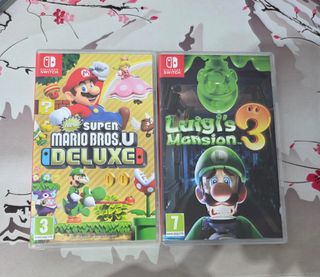 Mario Bros U Deluxe + Luigi's Mansion 3 switch