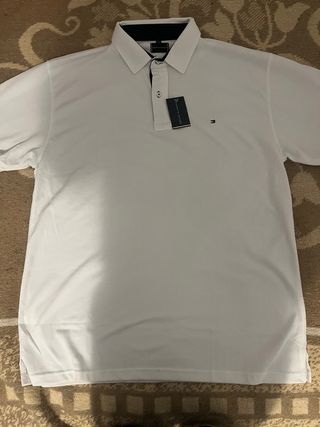 Polo Tommy Hilfiger Blanco Talla 4XL