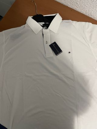 Polo Tommy Hilfiger Blanco Talla 4XL