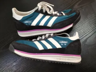 Zapatillas Adidas SL 72 Unisex Negro/Verde Azulado