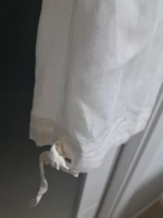 Pantalón Lino Talla 42 Blanco