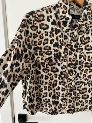 Sobrecamisa Zara Mujer Leopardo