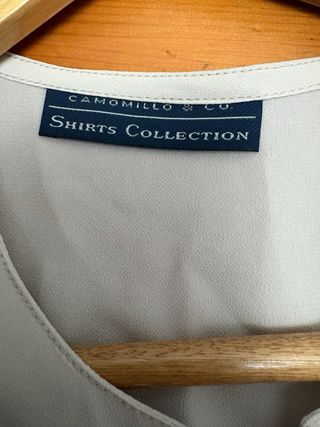 Camisa beige manga corta t.42