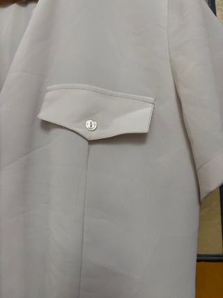 Camisa beige manga corta t.42