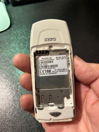 Teléfono Móvil Nokia Azul y Plateado