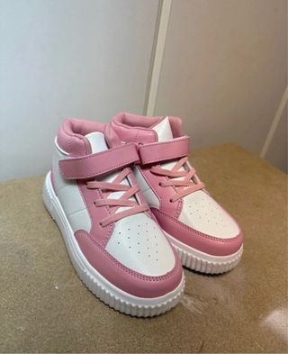 Scarpe bambina rosa e bianche